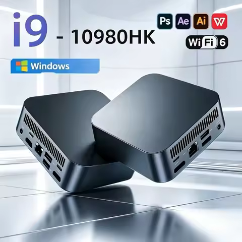 2026 New Ultra Intel Core i9 10980HK, 4K UHD, WiFi 6, BT5.2 New Compact Gaming Desktop M.2 SSD, 8GB/