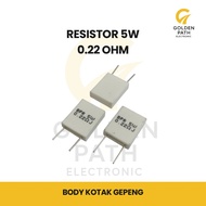 [WHOLESALE] Nobel BPR Resistor 5 Watt Flat Body 0.22R 0.33R 0.47R
