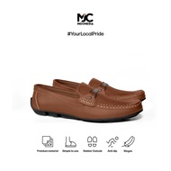 Mjc Indonesia Men's Mocca Loafers Work Shoes Flat Slip On Formal Anti-Slip Casual Shoes