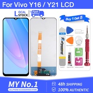 Original LCD with Frame  for VIVO Y21T/ Y21E / Y32 / Y16 / Y02S / Y21/ Y21G /Y21S LCD Display Touch