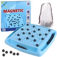 Magnetic Chess Game Magnetic Effect Chess Set Educational Magnetic Chess Game Portable Magnetic Chess Board Game for Family Gathering  SHOPCYC6646