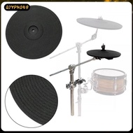 [qjypno49] Double Zone Quiet Rubber Electronic Drum Cymbal Splash Pad Replacement Percussion Accesso