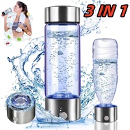 3 IN 1 Hydrogen Water Bottle Kit 420MLHydrogen Water Generator Kit Rechargeable Glass Hydrogen Water