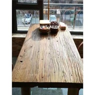 老榆木板原木板舊木板老門板茶桌實木吧臺茶臺樓梯踏板風化板墻板