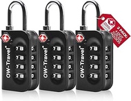 Combination Lock 4 Digit Suitcase Lock Padlock Luggage Lock Security Lock Theft Secure Lock TSA USA