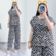 MISSDASTER - LONG BABYDOLL RAYON MOTIF Baju Tidur Perempuan Pyjamas Women Sleepwear Woman Pajamas Co