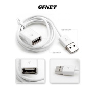 GFNET 1M-3ft USB 2.0 White Audio Electronic Male To Female Cord