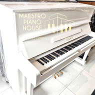 piano yamaha U1 piano putih