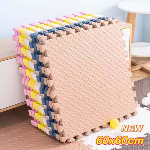 New 60x60cm Children's Room Puzzle Rug EVA Foam Interlocking Non-Slip Exercise Mat Baby Playroom Gym