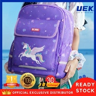 Ergonomic School Bag _ UEK Purple Winged Unicorn