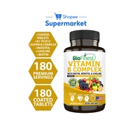Biofinest Vitamin B Complex. B1 B2 B3 B5 B6 B7 B9 B12 Biotin Inositol Niacin - Brain Skin Hair (180s