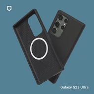 犀牛盾 Samsung Galaxy S23 Ultra (6.8吋) SolidSuit(MagSafe兼容) 經典防摔背蓋手機保護殼 - 經典黑