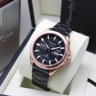 ALEXANDRE CHRISTIE 6670 BLACK ROSEGOLD RANTAI PRIA ORIGINAL