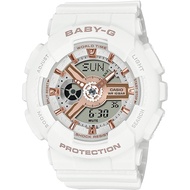 CASIO Womens Baby-G BA-110XRG-7AJF [BABY-G BA-110 SERIES Womens Rubber Band] Round Watch White Quart