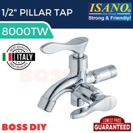 ISANO Two Way Faucet Tap 1/2" Wall Tap Wall Bib Tap Water Tap Faucet Basin Tap Water Tap Kitchen Bat
