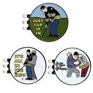 Klip topi golf stok baharu dengan tanda bola Happy Gilmore yang menyeronokkan Golf Mark LY4682