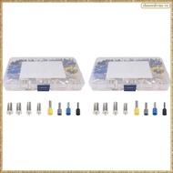 [K O G X] 780Pcs AWG (2 4 6 8 10 12 14 16) Wire Ferrules Kits Crimp Terminal Connector Sleeves Crimp