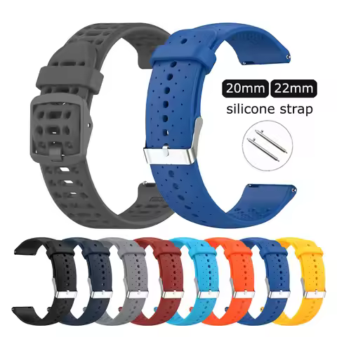 Silicone Watch Strap for Suunto PACE 2 S/Vertical/Run Band Rubber Wristband for Suunto 9 peak pro/5 