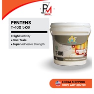 PENTENS T-100 5KG Water-Based PU Bituminous Waterproofing Membrane Compound Waterproofing Kalis Air