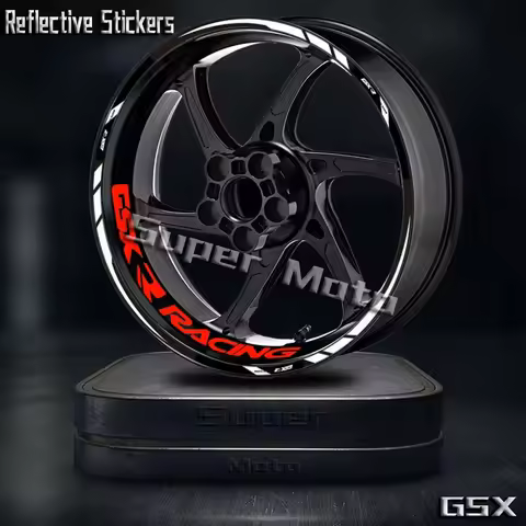 For GSXR 600 750 1000 150 GSX-R K1 K3 K4 K5 K6 Reflective Wheel Sticker Hub Decal Rim Stripe Tape Ac