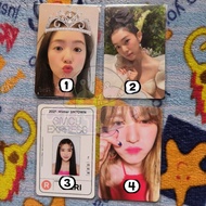 PC PHOTOCARD RV RED VELVET IRENE YERI WENDY