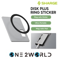 SHARGE Disk Plus MagS Sticker Magnetic Ring Modular Magnetic Pad for Disk Plus SSD Enclosure