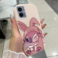 Case For Samsung A05 F05 M05 A05s A06 4G Cute Stitch Phone Shockproof Round And Fat
