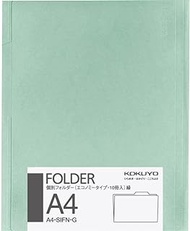 KOKUYO File Individual folder Economy type A4 10 pieces green A4-SIFN-G