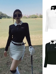 2023 High quality new style Titleist Titleist golf women's long-sleeved autumn suit outdoor sports versatile quick-drying slim skirt