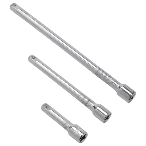 1/4" 3/8" 1/2" Drive Socket Extension Bar Set Chrome Vanadium Steel Extensions for Ratchet Drive, Au