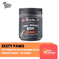 Zesty Paws Vet Strength Aller Immune Bites - Smoked Cheese 90ct