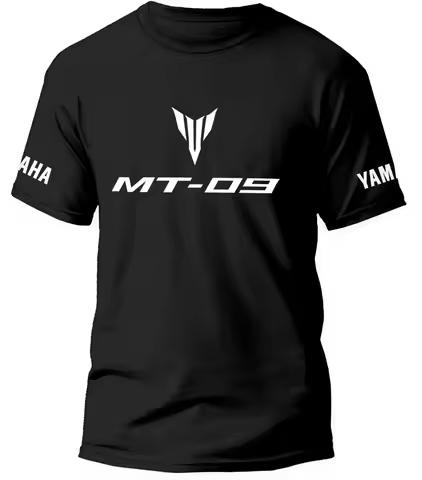 Yamaha MT-09 T-shirt Men and Women Summer Pure Cotton Harajuku Clothing Fashionable Casual Short Sle