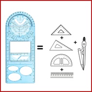 Geometric Drawing Template Multifunctional Template Ruler for Measuring Drawing Template Measuring T