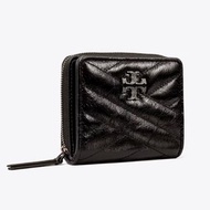 Tory Tory Burch TB KIRA  縫線斜紋羊皮拉鍊零錢短夾/Lan美國代購