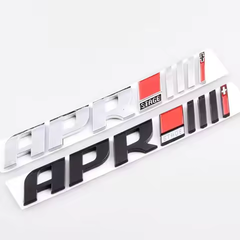 3D ABS Logo APR Emblem Letters Car Trunk Badge Decal For Audi A4 A5 S4 B8 A3 A7 Golf GTI MK4 6 7 MK6