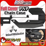 Y15 Y16 LC135 Chain Cover Peti Rantai 100% ORIGINAL Yamaha Vietnam + Bracket PNP Honda RS140 RSX