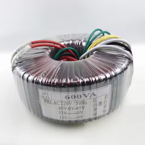 600W power amplifier transformer 220V to double 45V12V12V imported iron core power amplifier ring tr