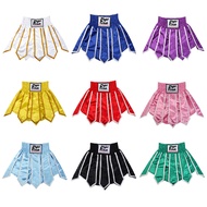 Muay Thai Shorts with Side Slits for Men - Kickboxing MMA Fighting Competition Training Pants (Lotus