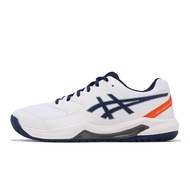 Asics Tennis Shoes GEL-Dedicate 8 White Dark Blue Orange Low-Top Men's [ACS] 1041A408102