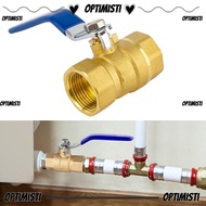 OPTIMISTI8E Brass Ball Valve, High Temperature Resistance 2P Full Port Ball Valve,  Pure Copper 1/2"