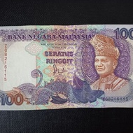 Malaysia Old Banknote RM 100 Jaafar Signed Prefix ZG - High Grade