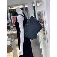 Michael kors voyager crossgrain leather bag midnight blue authentic michael kors