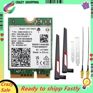 WiFi 6E AX211NGW WiFi Card with 10DB Antenna 5374Mbps Tri Band 2.4G/5G/6Ghz BT5.3 Wireless Network C