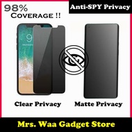 Samsung A71 / Samsung A51 / Samsung A21 / Samsung A31 Nano Privacy/ Matte Privacy Screen Protector