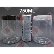 750ml PLASTIC JAR/BALANG KUIH/BALANG KUEH/BALANG RAYA/CANISTER/PLASTIC Bottle/CHOCO JAR/SAMBAL Sauce
