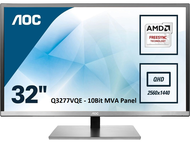 AOC 32" จอมอนิเตอร์ 2K 2560x1440 QHD LED 10bit IPS/MVA panel 1.07b Colors 100% sRGB. Q3208VWG/Q3277FQE (Rebuilt/Refurbished VGA DVI HDMI DP Audio Out)