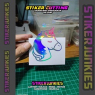 HORSE LOGO STICKER 2 CUTTING STICKER