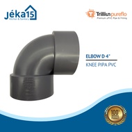 TRILLIUNPUREFLO ELBOW D 4 INCH | KENI PIPE | 4 INCH PVC PIPE KNEE