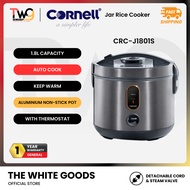CORNELL Jar Rice Cooker 1.8L CRC-J1801S Non-Stick Pot with Steamer