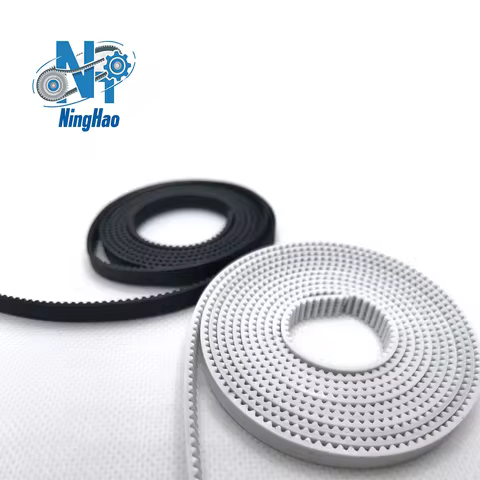 GT2 Open White Timing Belt 2GT Belt PU with Steel Core for 3D Printer Width 5/6/9/10/15/30mm Polyure
